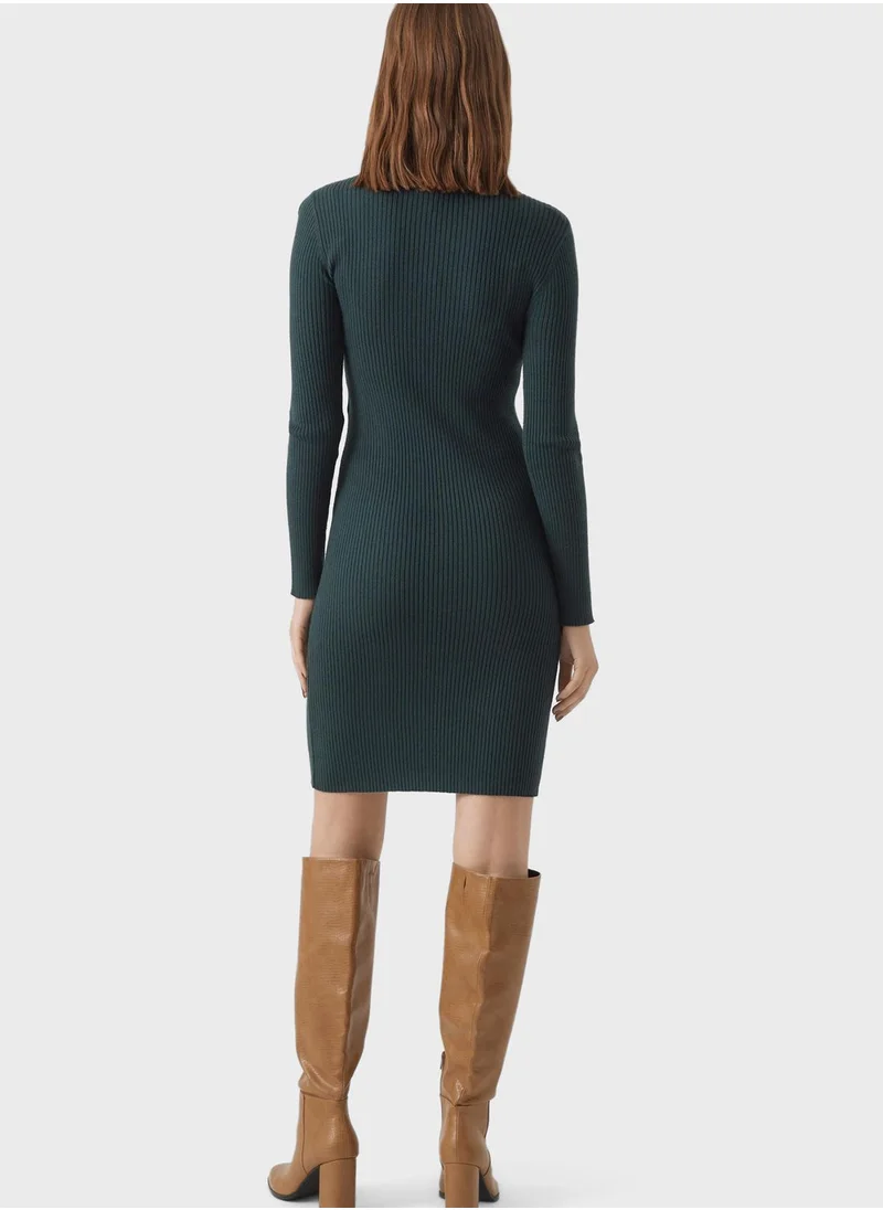 VERO MODA High Neck Knitted Dress