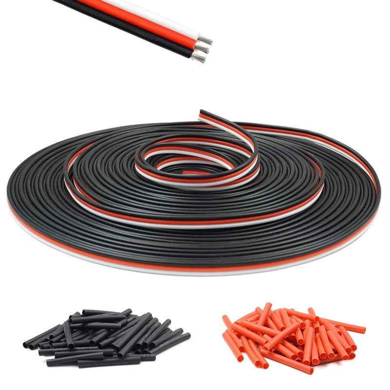 elechawk Servo Extension Cable Wire 22AWG 26AWG 60 Cores Lead 3P Line for RC Cars Drones Boats Planes Model Accessories (22AWG 30feet) - Image 4