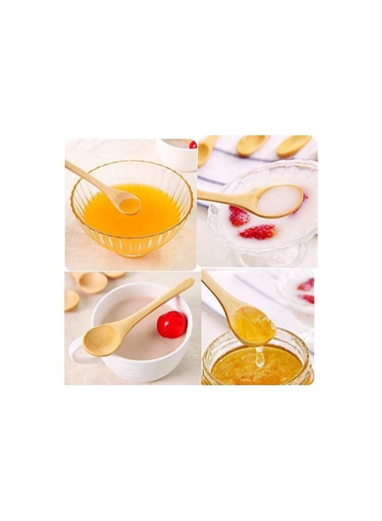 Liying 6Pcs Bamboo Spoons For Spices length 16cmx3cm - Image 2