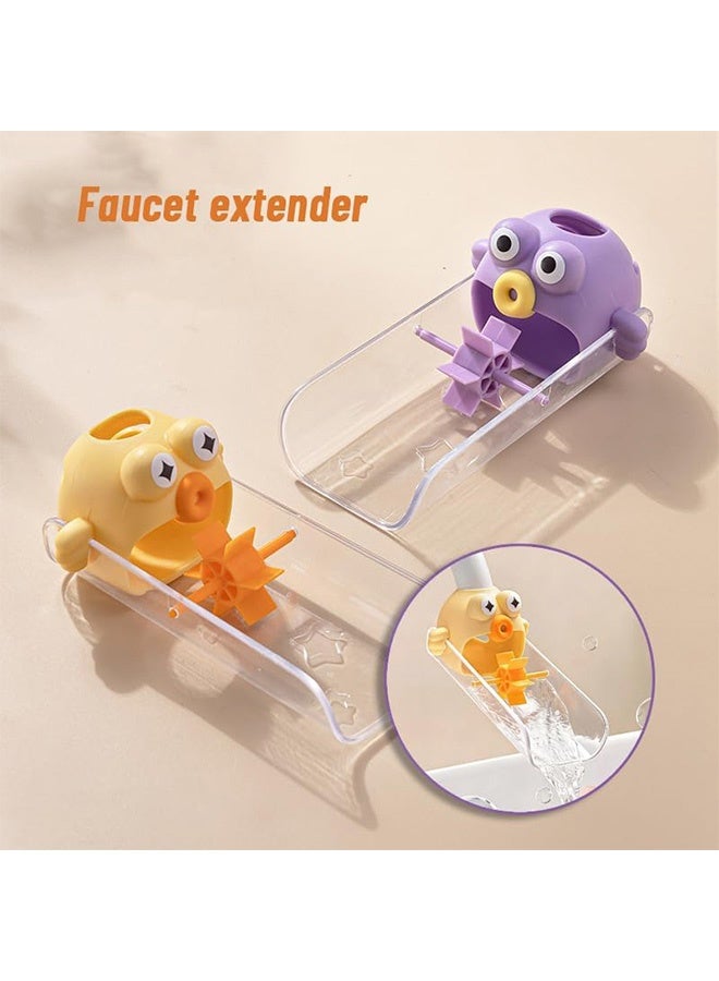 Quantum 2 PCS Faucet Extender, Cute Cartoon Silicone Faucet Extender, Plastic Sink Extender for Toddlers and Babies - Image 4