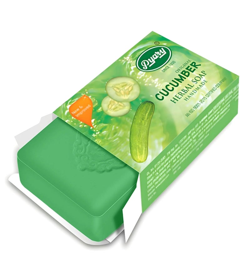 Pyary 2 Pieces of Cucumber Soap is Herbal for Skin Lightening - Image 2