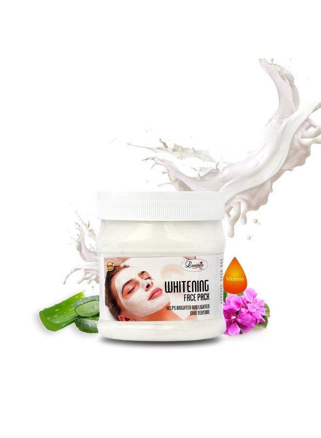 LUSTER Whitening Face Pack | Helps Brighten & Lighten Skin Texture | Face Pack For Glowing Skin | Women & Men’S Face Pack | All Skin Types | Paraben & Sulfate Free - 500 Ml - Image 1