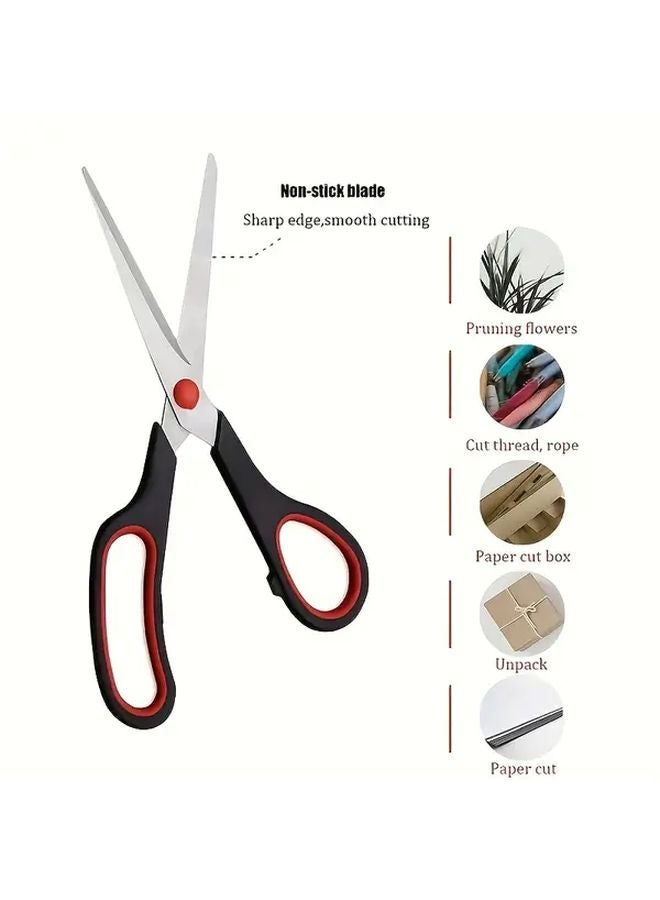 مقص متعدد الوظائف من الفولاذ المقاوم للصدأ الثقيل 1 قطعة مريح في الاستخدام مصمم ergonomically لكلا اليَدين - Image 5