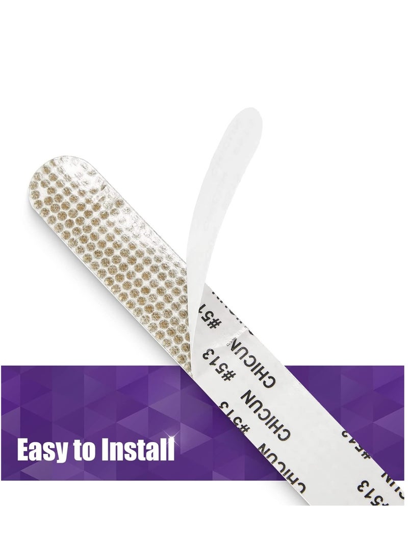 Zikra Universal Car Door Handle Reflective Trim Scratch-Resistant Stickers, Car Door Handle Protector with Bling Rhinestone, Crystal Rhinestone Car Rear View Mirror Safety Auto Protection Cover Trim - Image 4