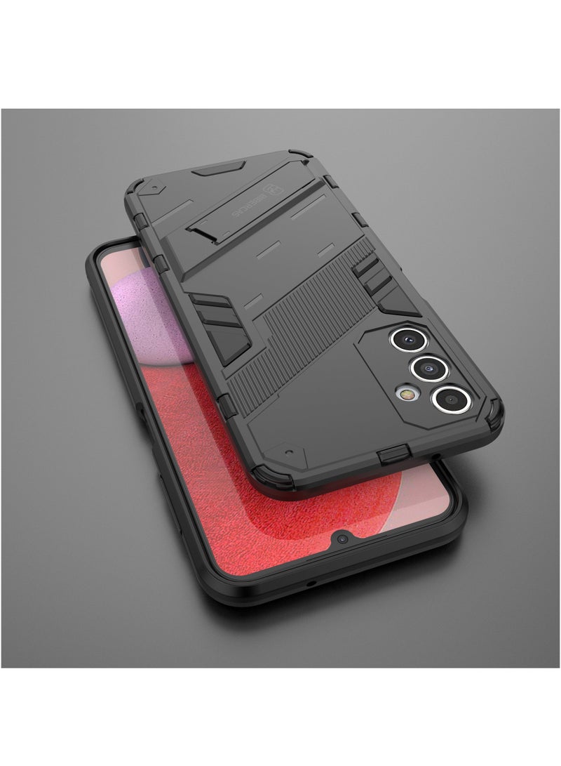 BIBERCAS Phone Case for Samsung Galaxy A14 4G/5G 2in1 TPU+PC Dual Layer Combo Shockproof Ultra-Thin Protective Phone Back Cover with Kickstand - Image 3