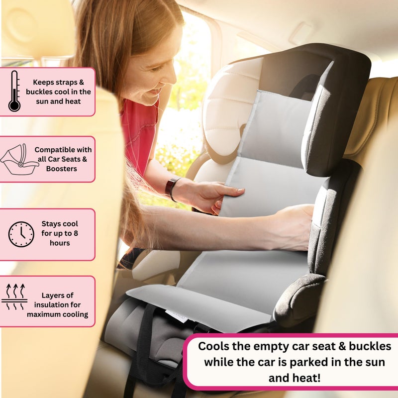 Swanoo Car Seat Cooling Pad, Stroller Cooling Pad with Ice Pack for Babies Toddler and Kids, Sun and Heat Cover Protector for Summer Carseat Cooler Liner - Image 2