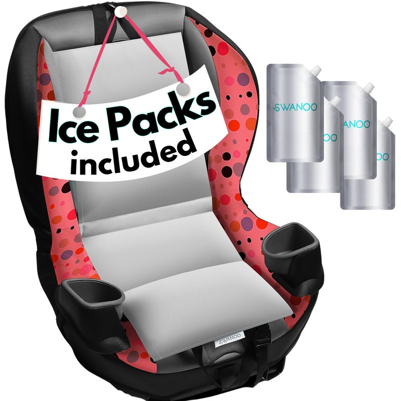 Swanoo Car Seat Cooling Pad, Stroller Cooling Pad with Ice Pack for Babies Toddler and Kids, Sun and Heat Cover Protector for Summer Carseat Cooler Liner - Image 1