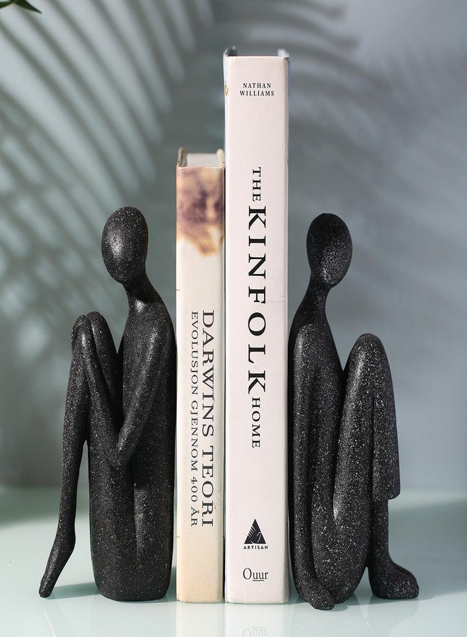 qumHmup Yoga Decorative Bookends, Unique Book Ends to Hold Book - Artisanal Resin Figurines for Home & Office Elegance - Image 3