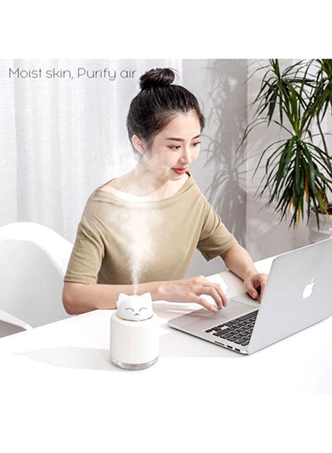 NIBEMINENT Cat Shaped Ultrasonic Mist Diffuser White - Image 5