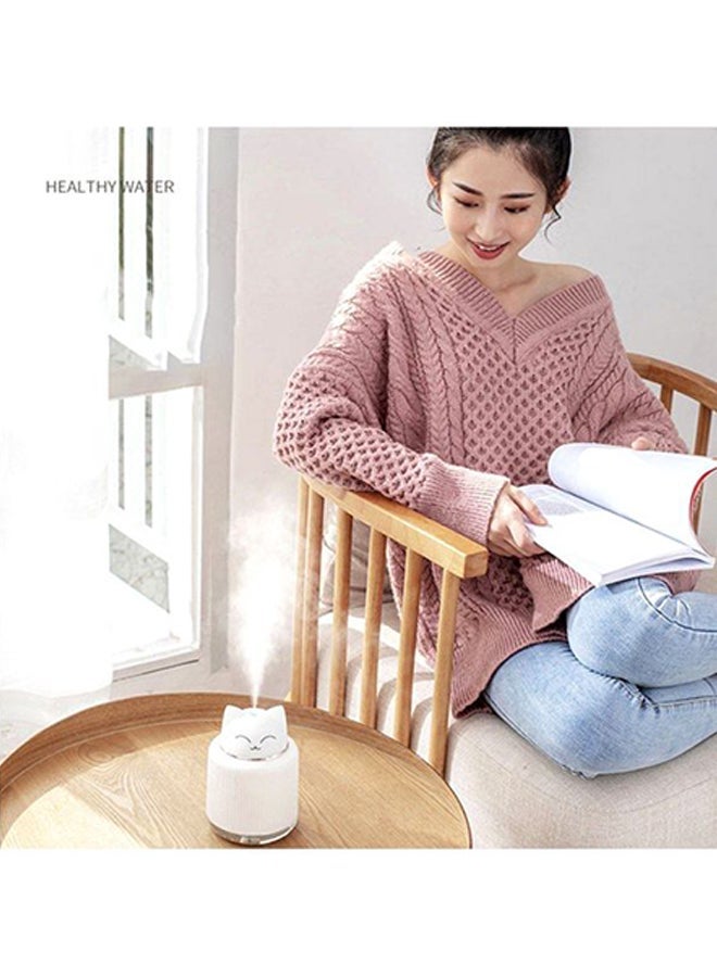 NIBEMINENT Cat Shaped Ultrasonic Mist Diffuser White - Image 4