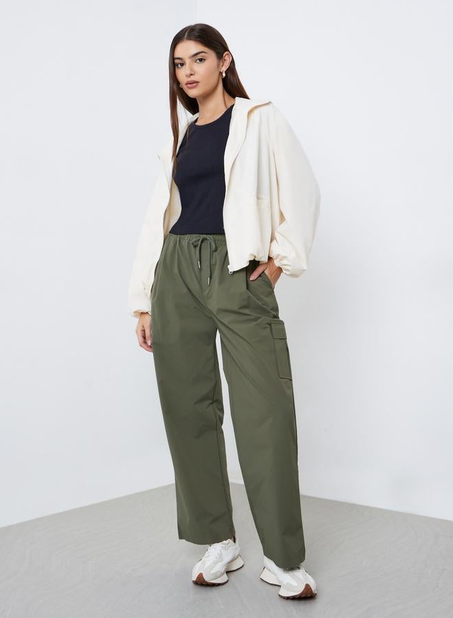 Styli Off White Regular Fit Hooded Bomber Jacket - Image 2