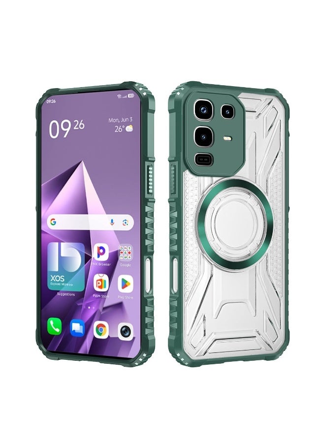 general Matte Clear Case Compatible with Infinix Note 50 Pro, Built-in Magnetic Function, Skin-friendly Anti-fingerprint Protective Cover for Infinix Note 50 Pro