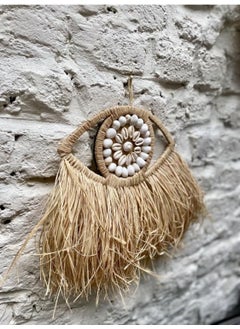Maison Avf Set of 3 Raffia Seashell Model & Full Diameter 30-50 cm & Half Eye  - Image 5