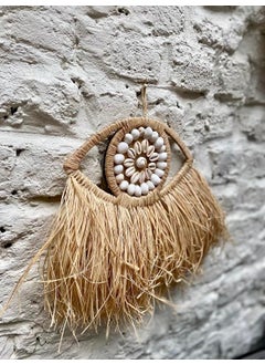 Maison Avf Set of 3 Raffia Seashell Model & Full Diameter 30-50 cm & Half Eye  - Image 2