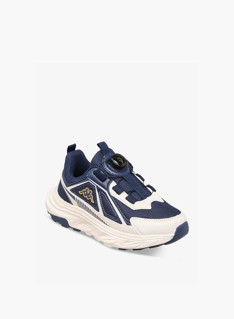 Kappa Boys' Logo Print Sports Shoes with Rotating Buckle Closure
