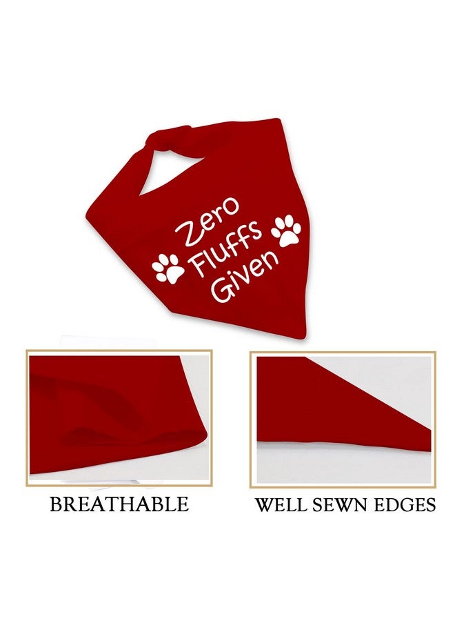 JXGZSO 1 Piece Zero Fluffs Given Dog Bandana Funny No Fluffs Given Dog Bandana (Zero Fluffs D) - Image 4