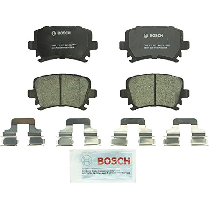 ريحني مجموعة وسادات الفرامل القرصية السيراميكية الفاخرة BOSCH BC1108 متوافقة مع أودي A3 A4 A6 كواترو S3 TT فولكس فاجن Eos Golf GTI Jetta Passat R32 Rabbit Tiguan REAR - Image 1