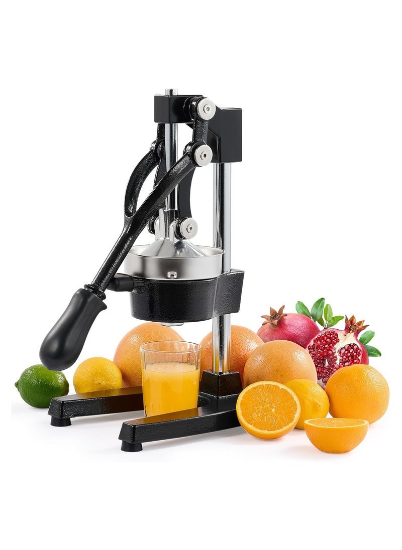 TIGER Manual Citrus Juicer – Heavy Duty Hand Press Fruit Squeezer for Freshly Extracting Juice from Oranges, Lemons, Limes, Pomegranates – Durable Stainless Steel Fruit Press with Ergonomic Handle for Easy, Efficient Juice Extraction at Home and Kitchen Use - Image 1