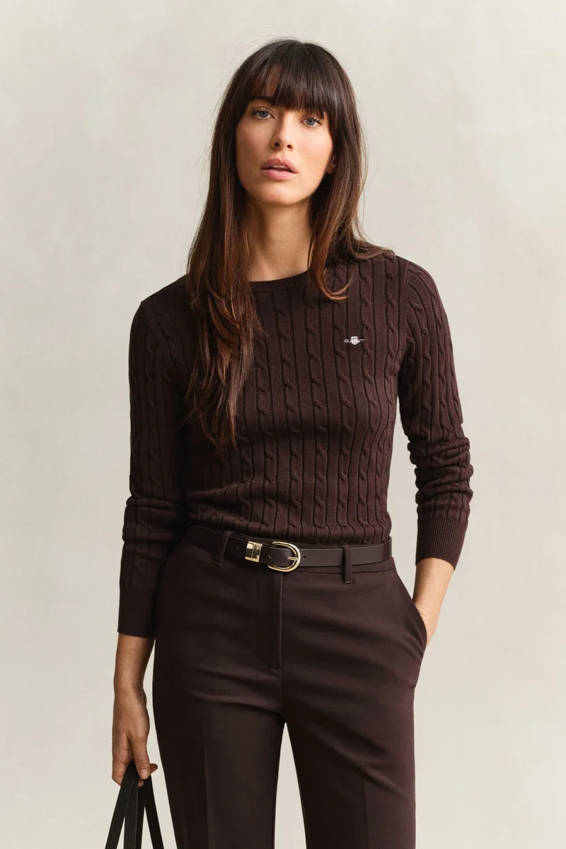 Gant Stretch Cotton Cable C-Neck