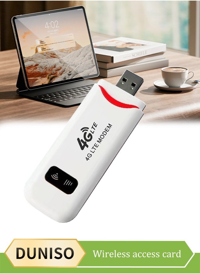 Generic - 4G LTE USB Portable Router, 150Mbps USB Network Adapter Pocket Mobile Hotspot , WPA WPA2 Encryption, Plug and Play, Travel Hotspot - Image 1