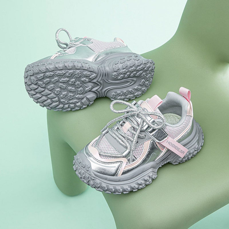 Hobibear Double Net Sneaker Breathable Campus Girls Torre Shoes Shock-Absorbing Casual Shoes A Generation Of Hair - Image 3