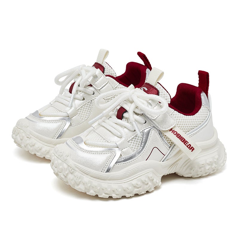 Hobibear Double Net Sneaker Breathable Campus Girls Torre Shoes Shock-Absorbing Casual Shoes A Generation Of Hair - Image 1