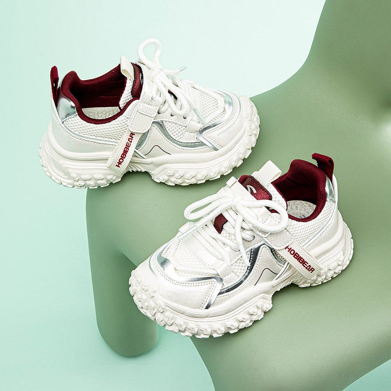 Hobibear Double Net Sneaker Breathable Campus Girls Torre Shoes Shock-Absorbing Casual Shoes A Generation Of Hair - Image 2