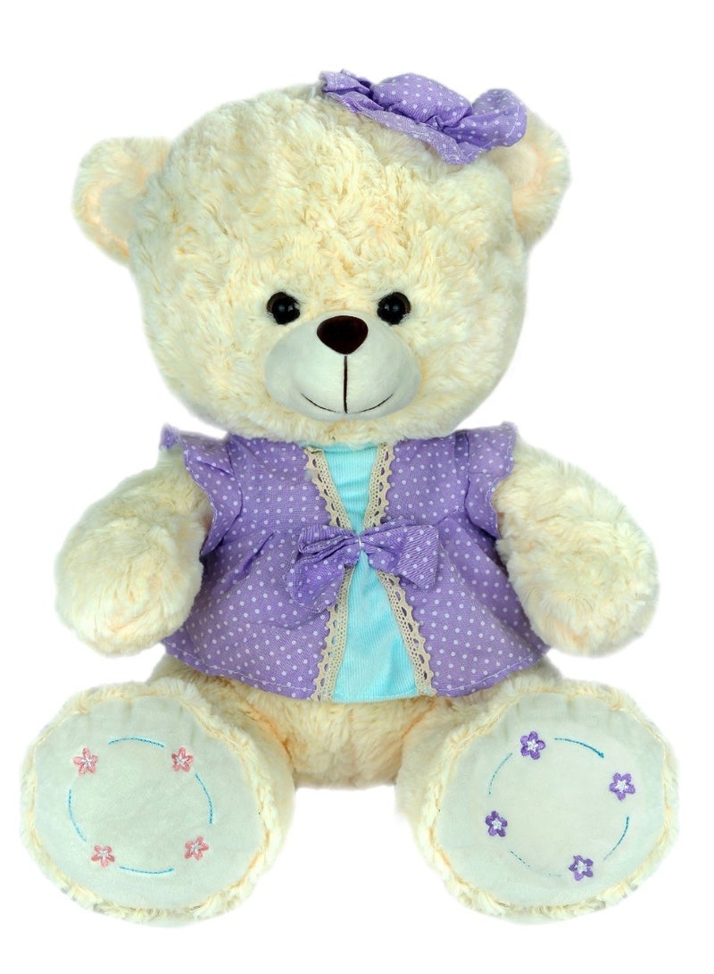 Magnolia Teddy bear for girls and children, designed as a formal dress, size 40 cm 