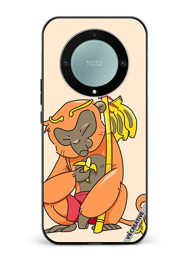 VR CREATIVE Protective Case Cover For Honor X9b Sleepy Monkey Design Multicolour - Image 1