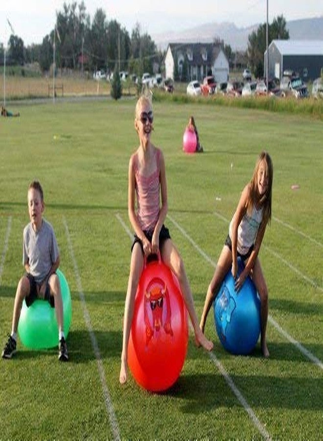 Entraxa Kids Gym,Sport & Outdoor Space Hopper Ball Bouncing Inflatable Sit and Bounce Hop Ball 2 to 6 Year, Rubber - (Multi-Color - (Pcs-1) - Image 4