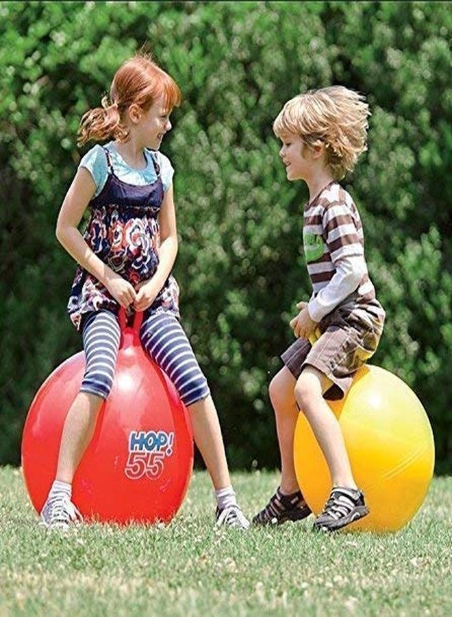 Entraxa Kids Gym,Sport & Outdoor Space Hopper Ball Bouncing Inflatable Sit and Bounce Hop Ball 2 to 6 Year, Rubber - (Multi-Color - (Pcs-1) - Image 2