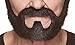 Mustaches Self Adhesive Fake Beard Novelty On Bail False Facial Costume Accessory for Adults Black Lustrous Color - Image 3