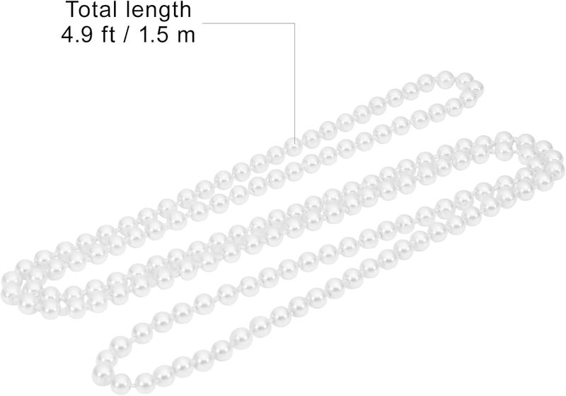 TINKSKY Fake Pearls Necklace Retro Pearls Long Necklace Chain for Party Favors Costume Necklace for Women Girls - Image 5