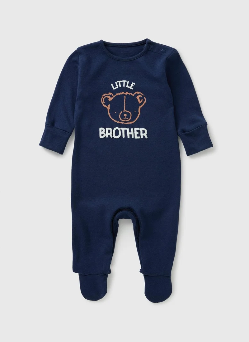 ماتلان Baby Navy Little Brother Sleepsuit
