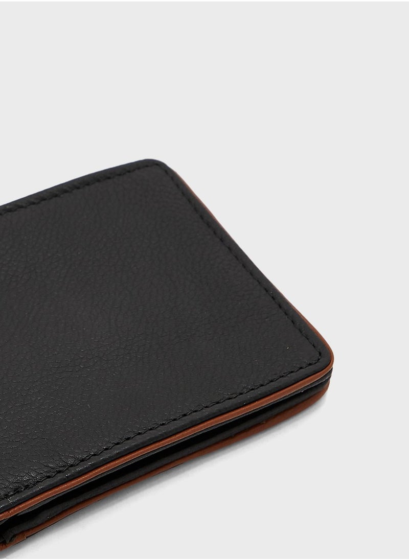 Robert Wood - Genuine Leather Bi Fold Wallet - Image 1