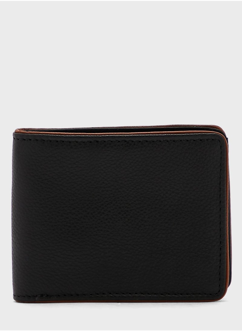 Robert Wood - Genuine Leather Bi Fold Wallet - Image 1