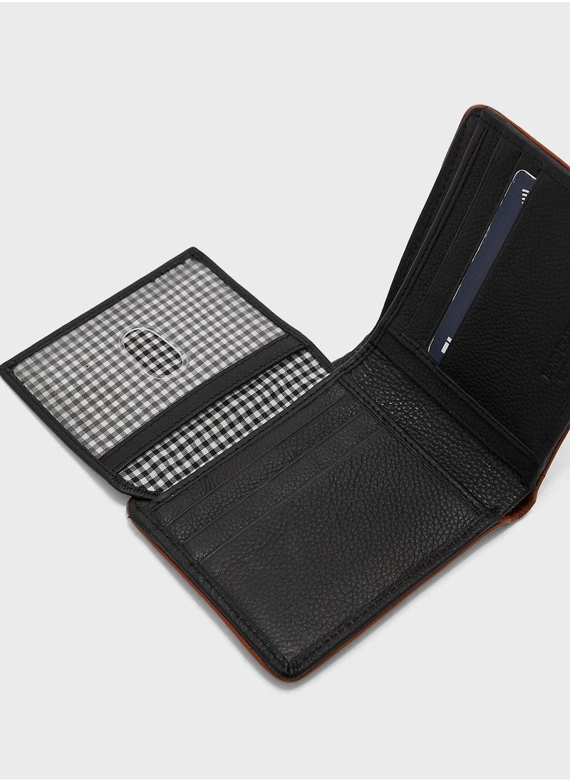 Robert Wood - Genuine Leather Bi Fold Wallet - Image 1