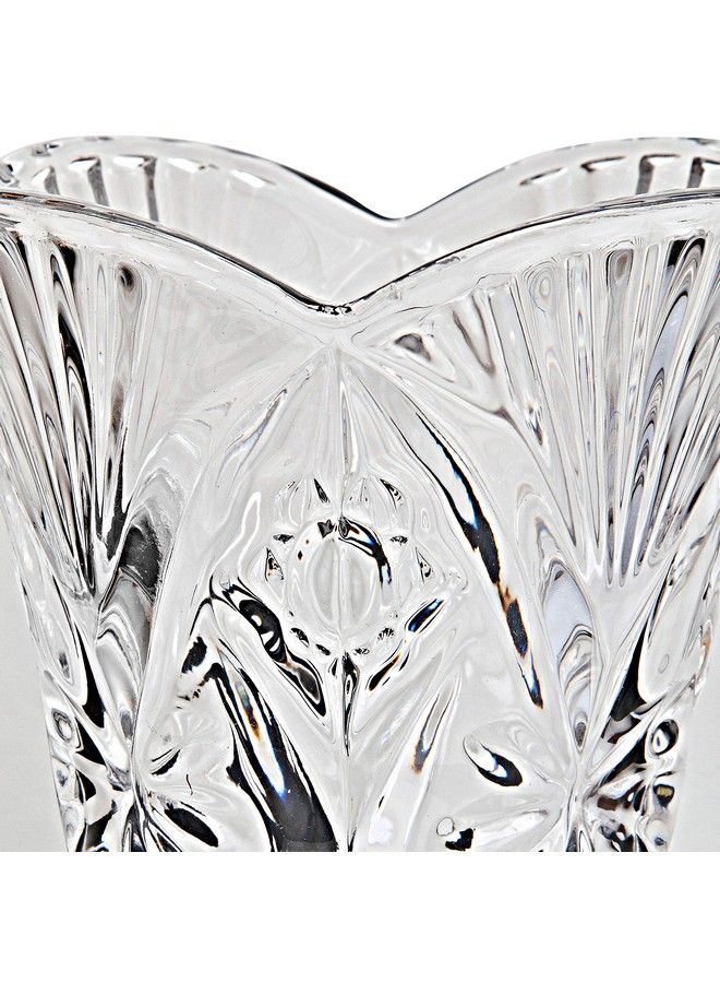 Crystal Clear Cs Crystal Vase 12Inch High Cabbage Design For Flowers & Decor. Lovely Nice Shiny Piece. Perfect As A Gift Suitable For All Occasions - Image 5