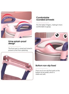 Arabest Potty Training Seat for Baby, Baby Toilet Potty Seat with Adjustable Step Stool Ladder, Baby Potty for Boys and Girls  - Image 3