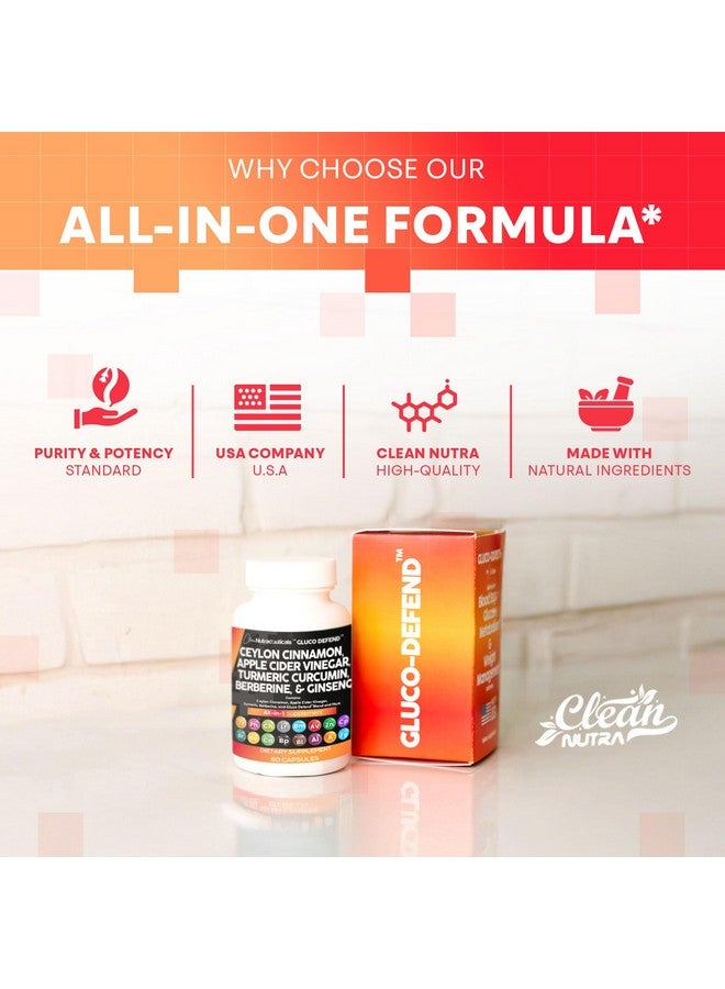 Clean Nutraceuticals Ceylon Cinnamon Turmeric Apple Cider Vinegar Ginseng Berberine Plus Bitter Melon Gymnema Milk Thistle Fenugreek - Image 5