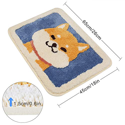 Ankah Dog Series Bath Rug (Akita, 17.7" x 25.6") - Image 5