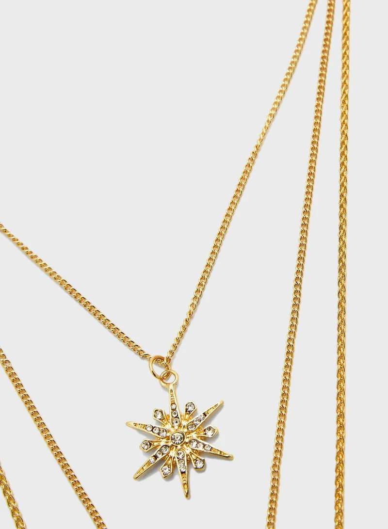 ELLA Star Pendant Layered Necklace