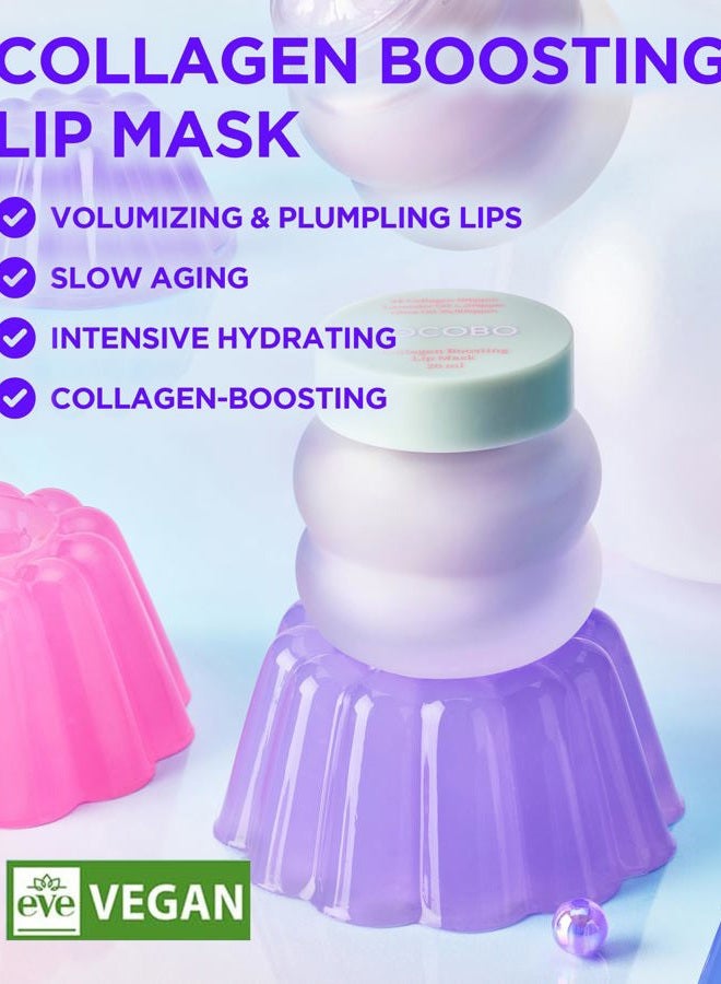 Tocobo Collagen Lip Mask – Fermented Collagen Overnight Lip Sleeping Mask with Peptide & PHA | Korean Vegan Treatment for Dry, Aging Lips | Balm-to-Oil Plump-Looking Care, Lavender Scent | 0.68 oz - Image 2
