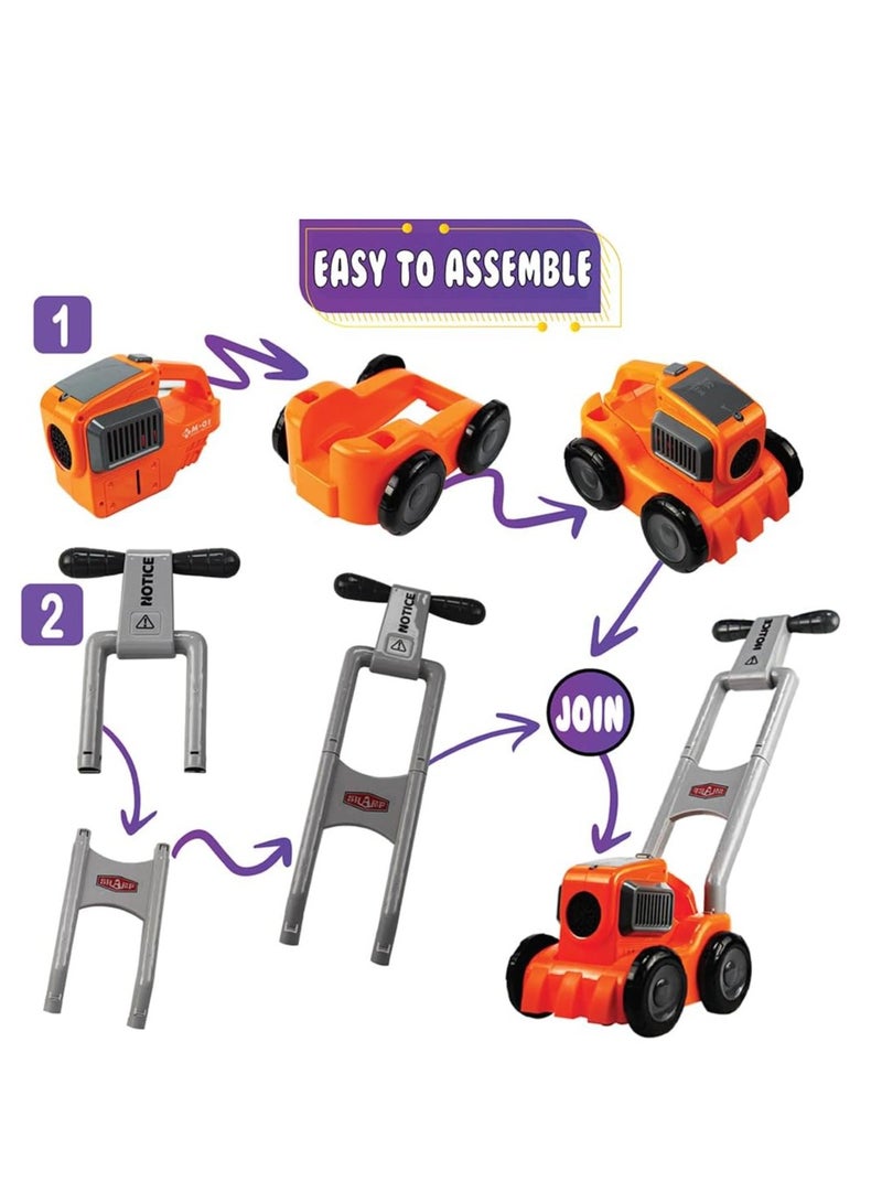 UKR Bubble Mower Machine for Kids 3+ – Automatic Bubble Blowing Hand Push Toy with Bubble Solution – Ideal for Outdoor & Indoor Fun - Image 3