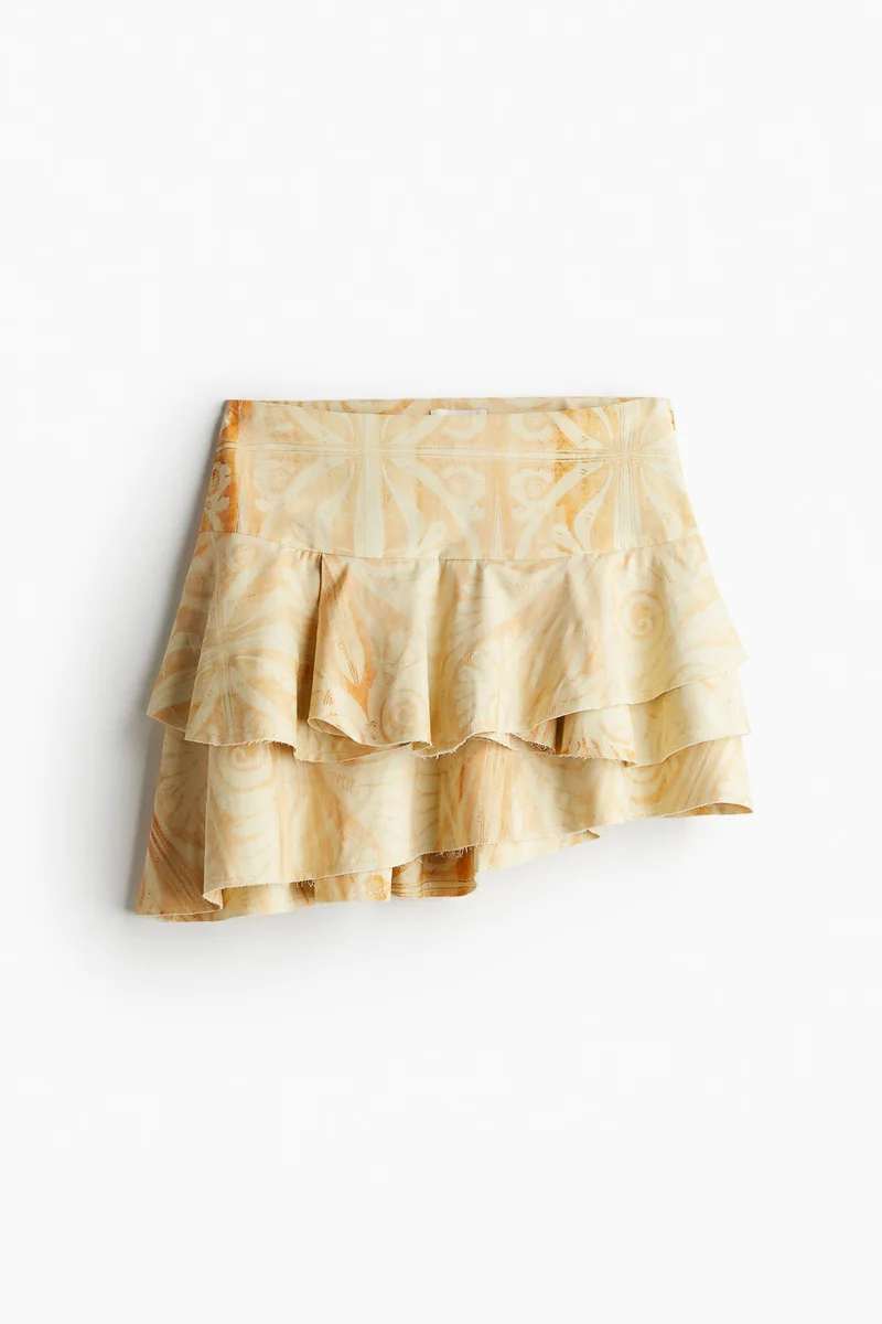 اتش اند ام تنورة بنقشة مميزة من عدة طبقات