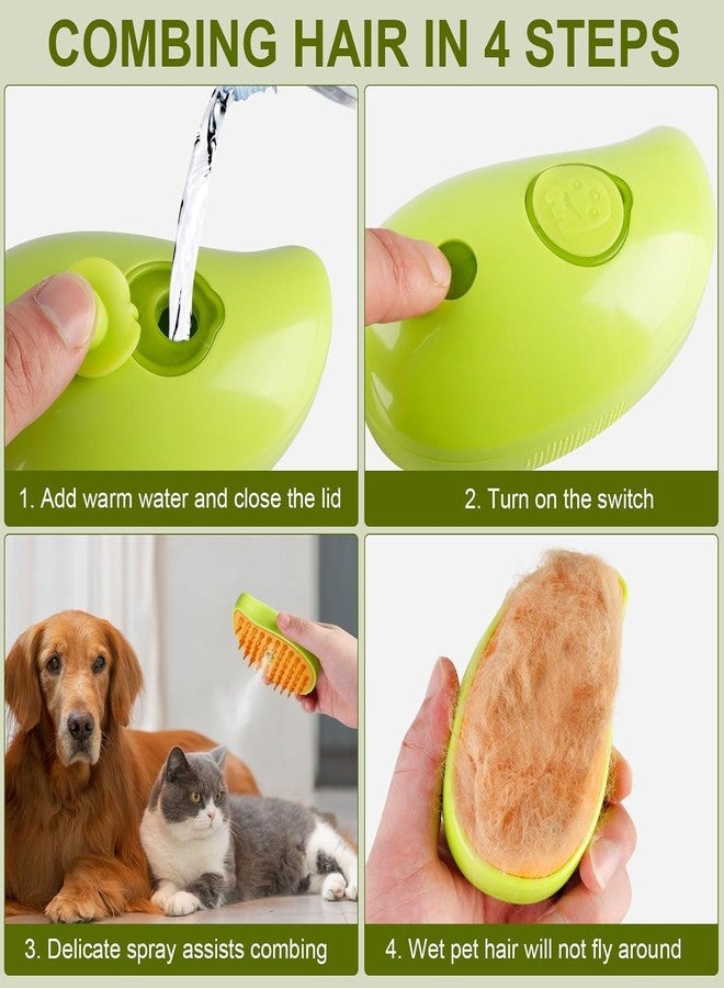 WEZOSHINET Cat Steam Brush, Dog Steam Brush, Steam Brush for Cats and Dogs, 3 In 1 Steamy Pet Brush, Steaming Pet Hair Brush, Cat and Dog Comb with Steam, Pet Grooming Brush for Cats - Image 3