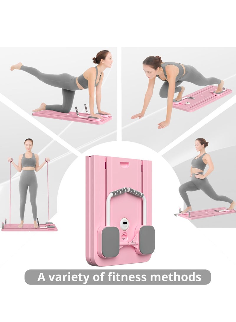 Generic Pilates Board - Pilates Reformer Set, Multi-Purpose Foldable Pilates Reformer Board for Home, 5 in 1 Pilates Sliding Board - Image 2