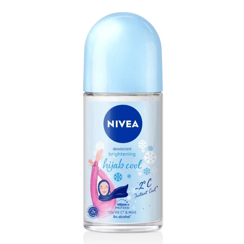 Nivea Deodorant Hijab Cool Bright 48H Anti Perspirant Roll- 50ml