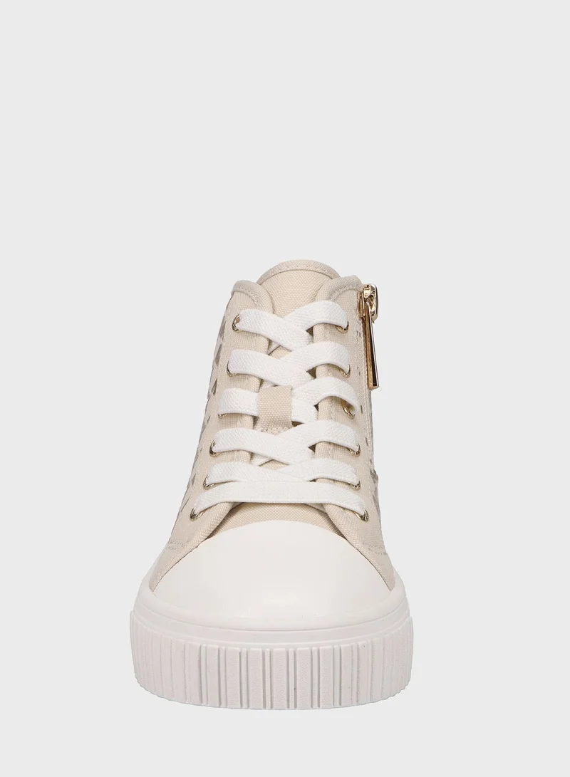 Michael Kors Youth Skate Split 3 High Top Lace Up Sneakers