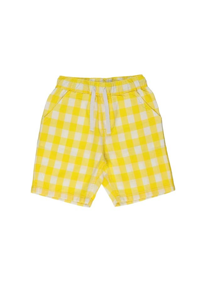 Panco HAVE SOME FUN Checkered Shorts with Elastic Waist  - Image 1